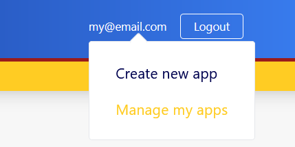 Screenshot of Manage Button