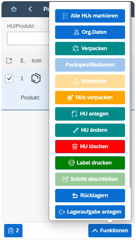 Packtisch (Mobil) für freies Verpacken