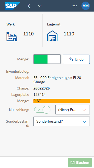 Inventur anlegen und zählen