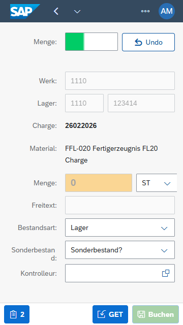 Inventur für Belegmanager