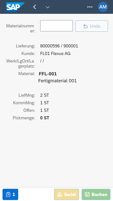 Kommissionierung zur Lieferung
