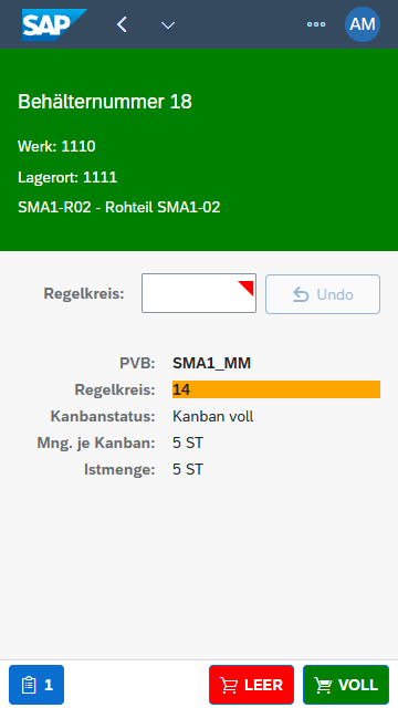 Kanban signal