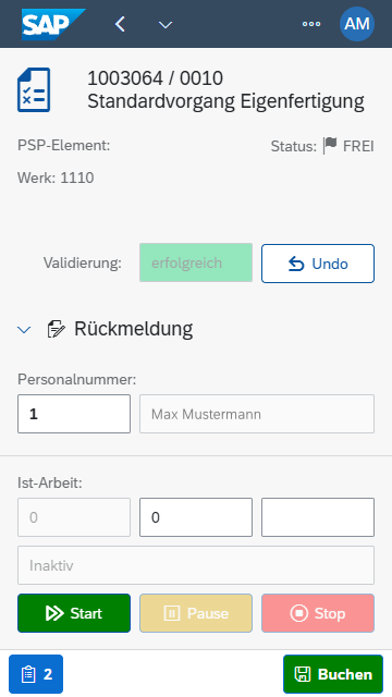 Network confirmation