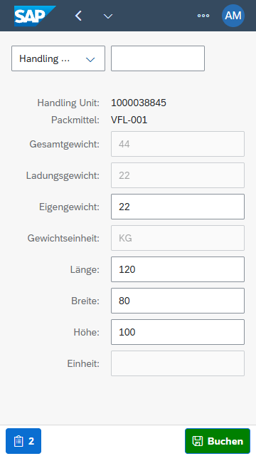 Change HU header data