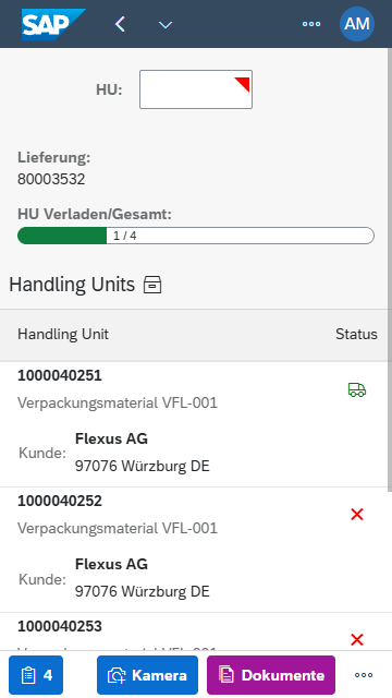 Loading control