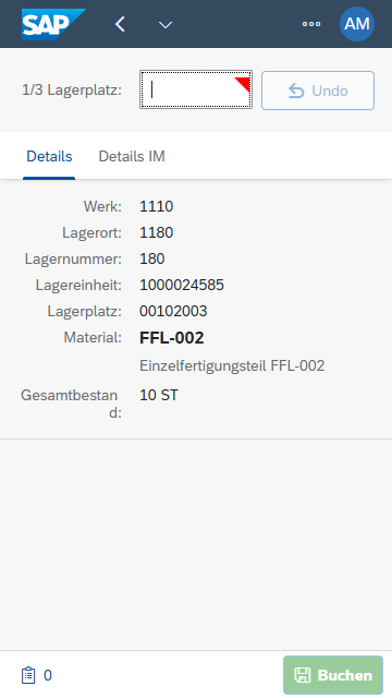 LE komplett nach IM umlagern
